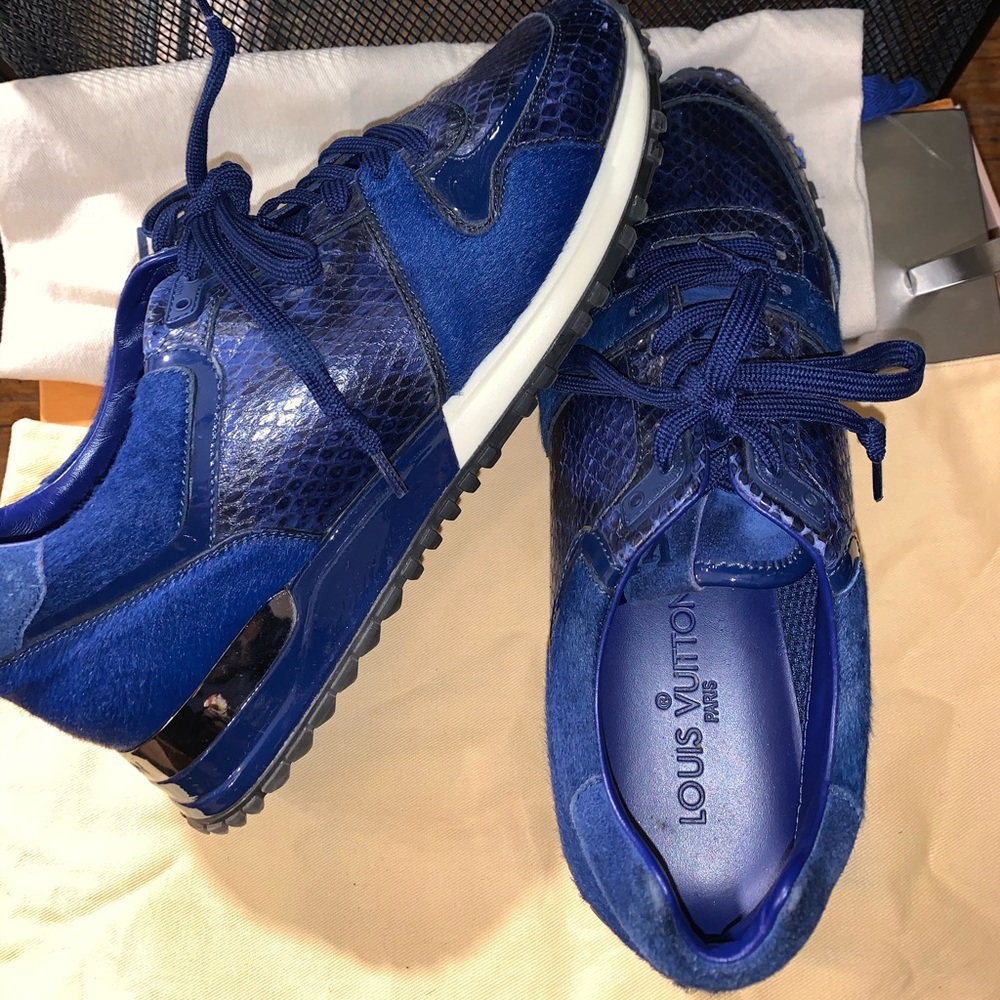 Authentic Louis Vuitton Python And Pony Sneakers - image 3